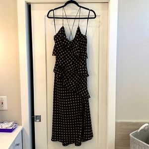 Polka dot midi dress